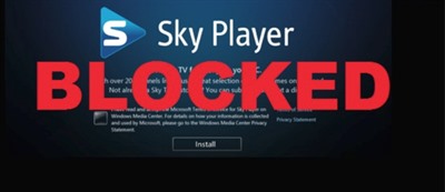 Sky Player Blocked